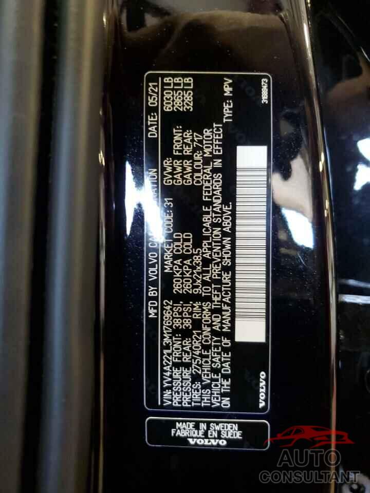 VOLVO XC90 2021 - YV4A221L3M1769642