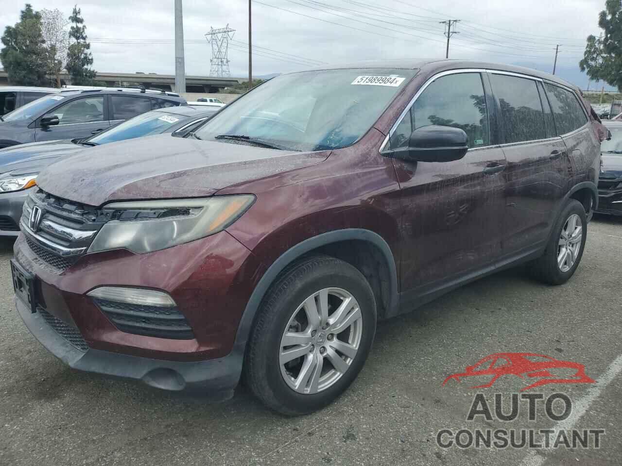 HONDA PILOT 2018 - 5FNYF5H12JB027862