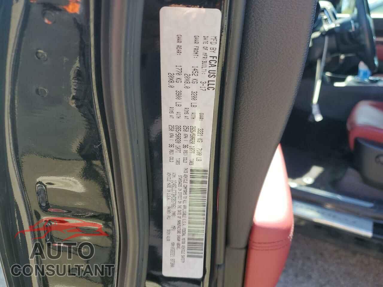 DODGE DURANGO 2017 - 1C4SDJCT3HC857061
