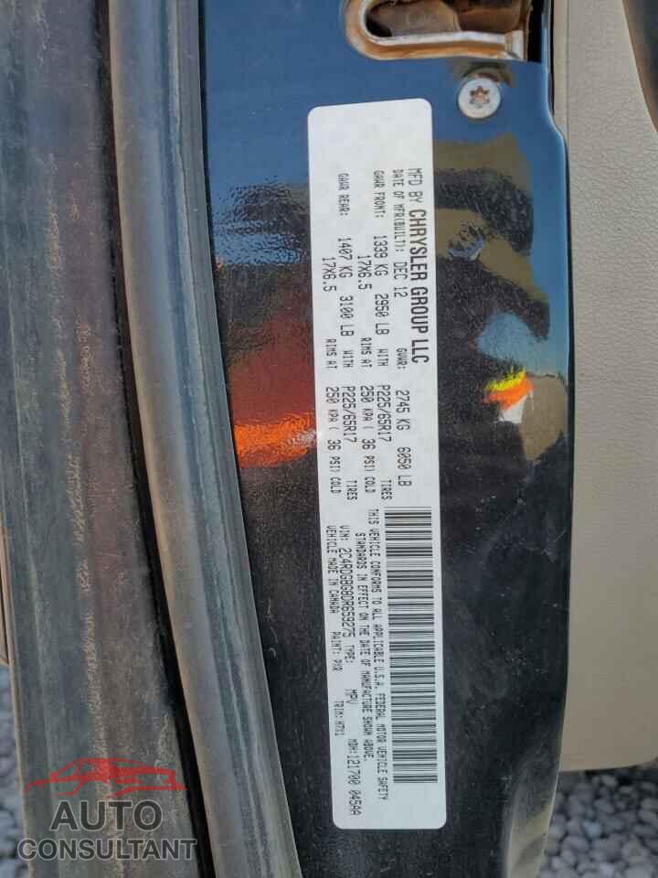 DODGE CARAVAN 2013 - 2C4RDGBG8DR659275