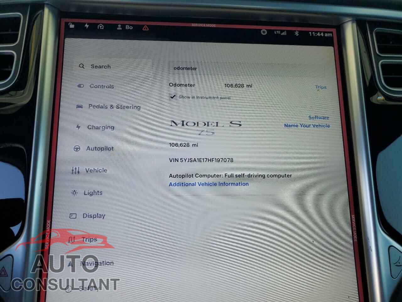 TESLA MODEL S 2017 - 5YJSA1E17HF197078