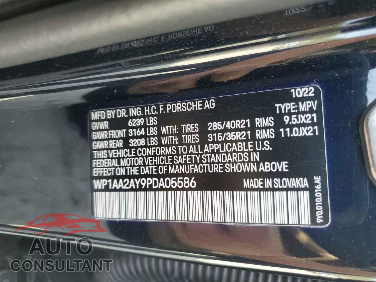 PORSCHE CAYENNE BA 2023 - WP1AA2AY9PDA05586
