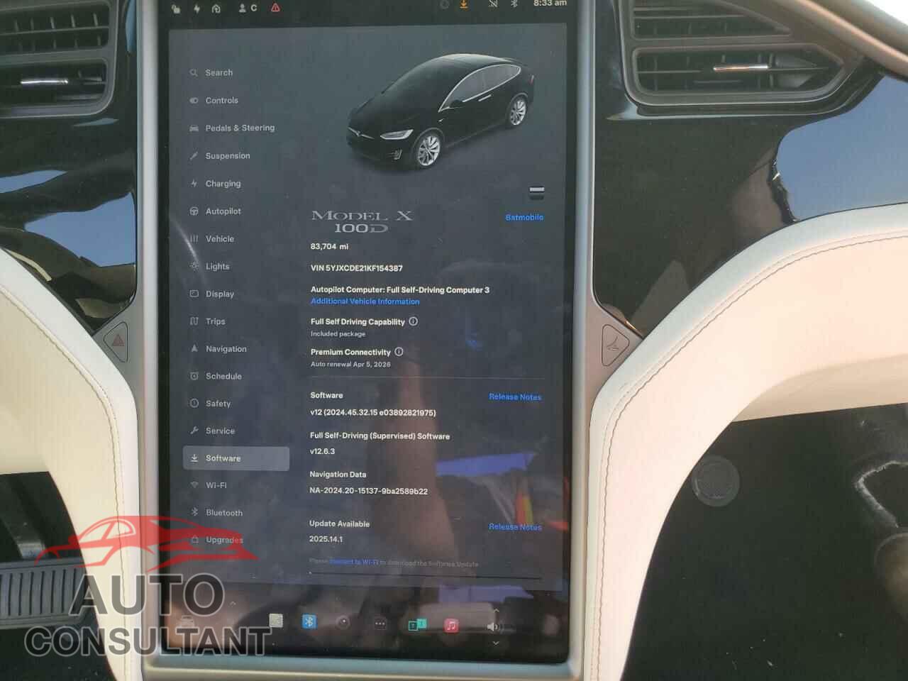 TESLA MODEL X 2019 - 5YJXCDE21KF154387