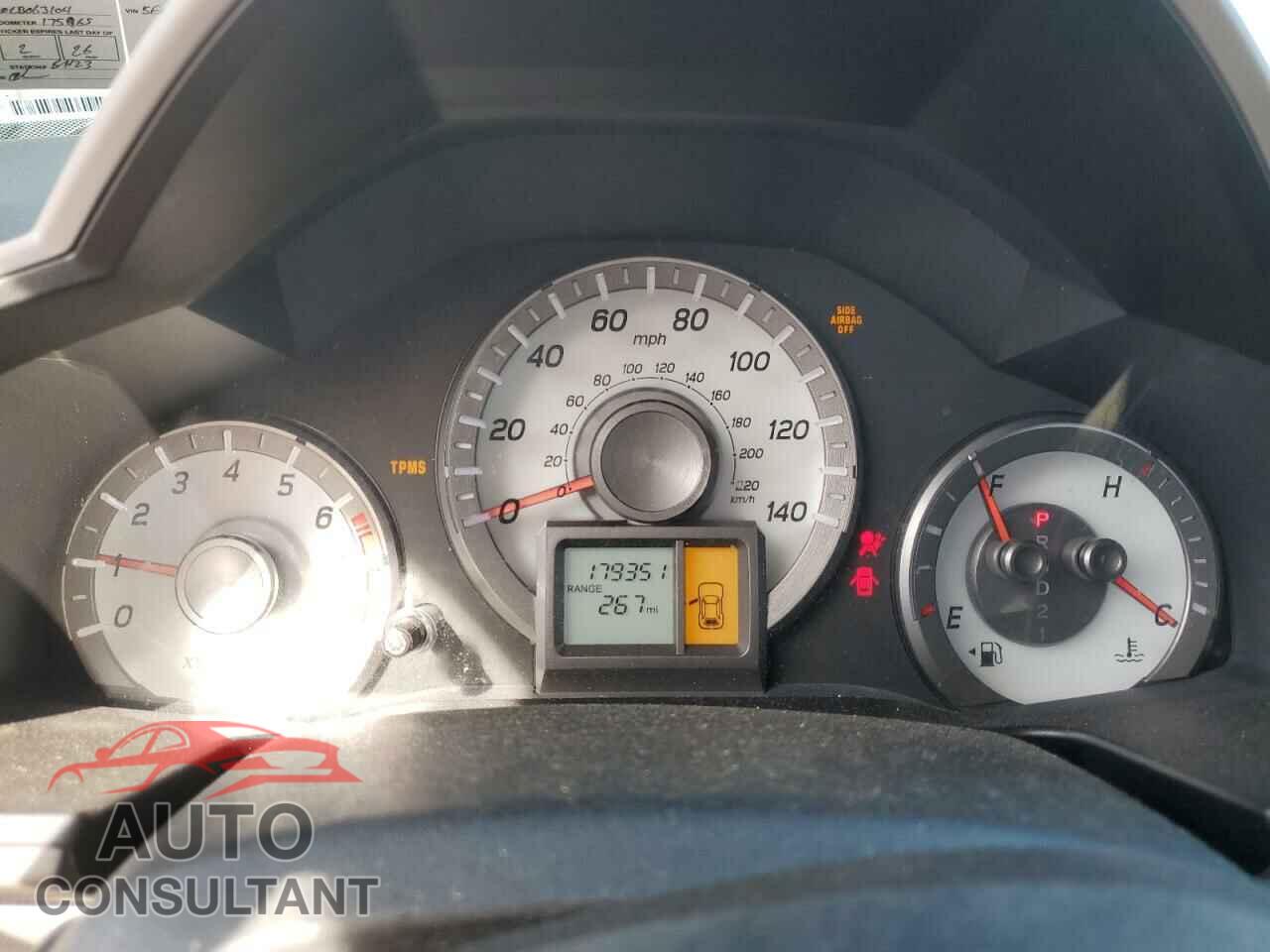 HONDA PILOT 2012 - 5FNYF4H20CB063104