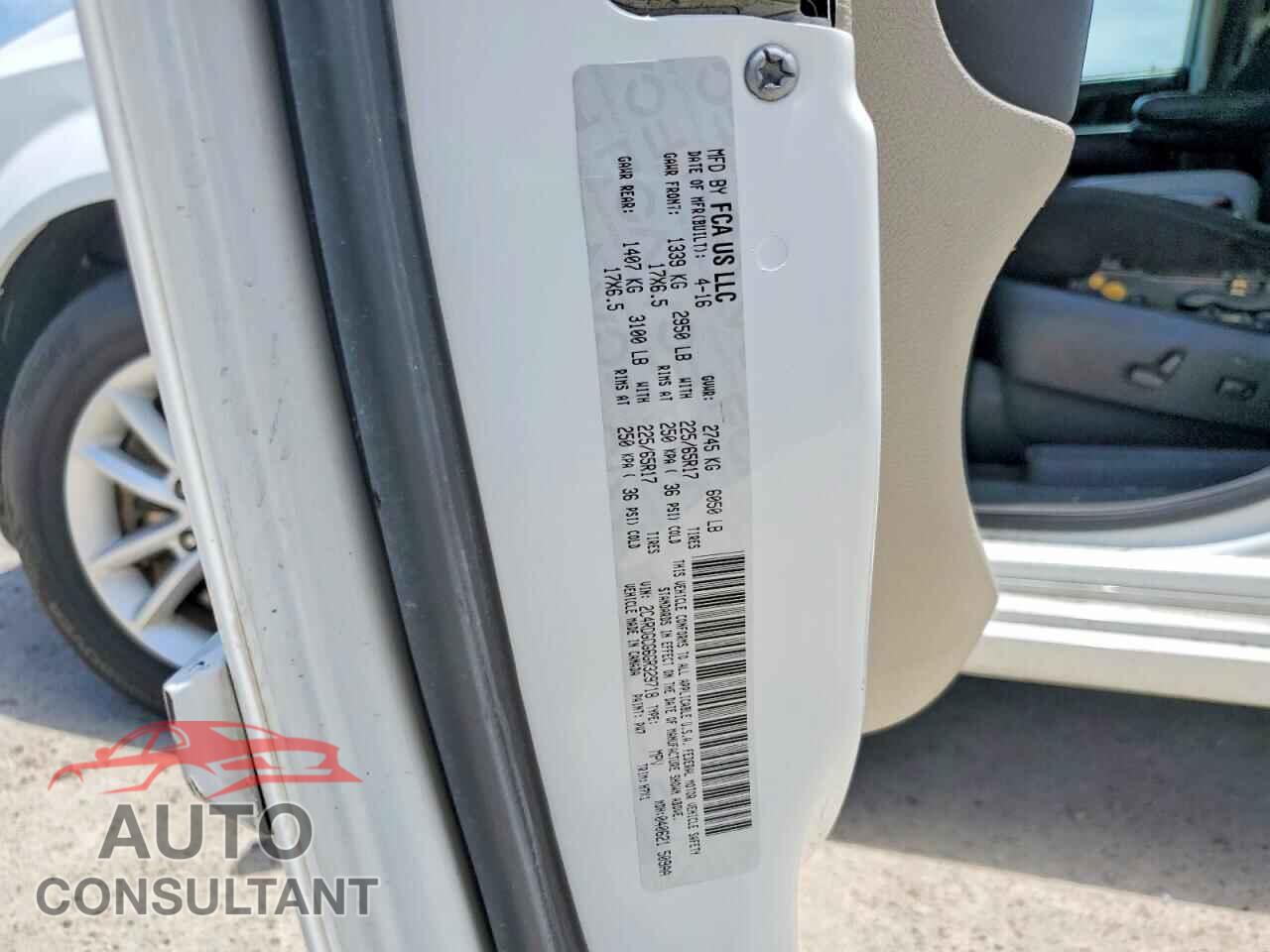 DODGE CARAVAN 2016 - 2C4RDGCG6GR329718