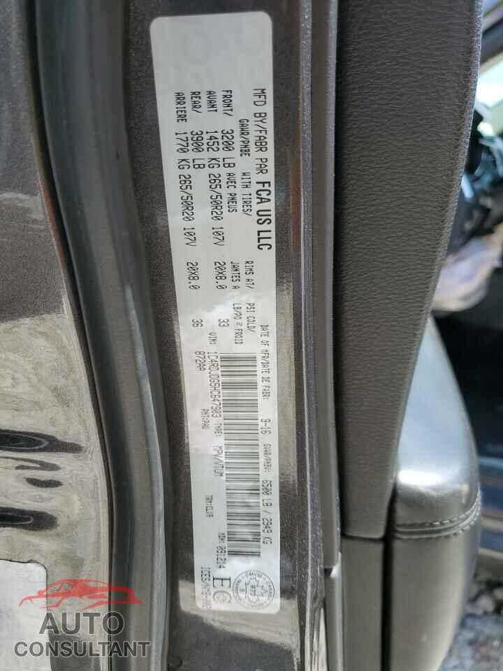 DODGE DURANGO 2017 - 1C4RDJDG5HC647903