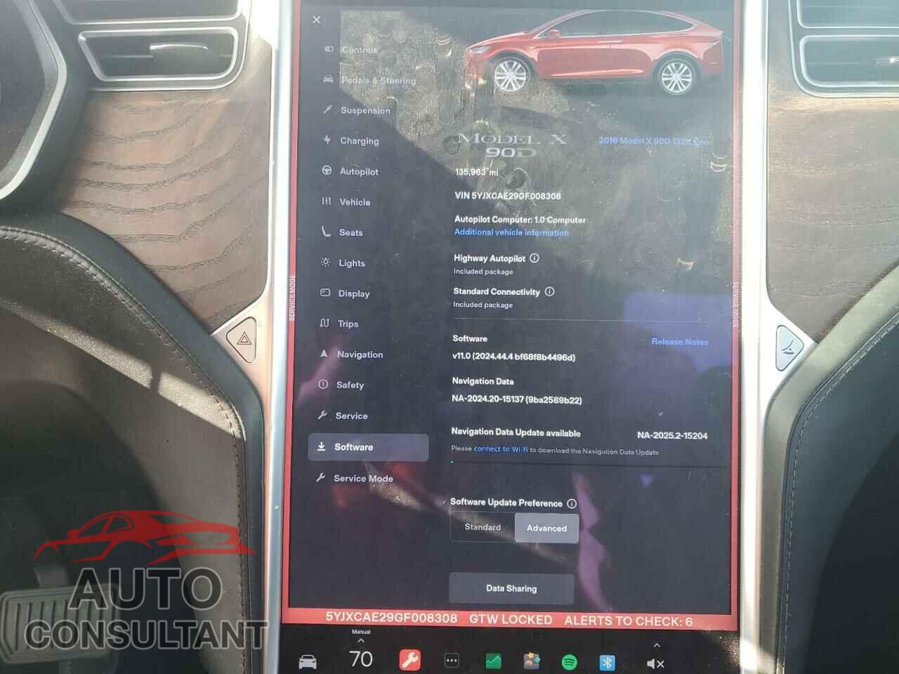 TESLA MODEL X 2016 - 5YJXCAE29GF008308