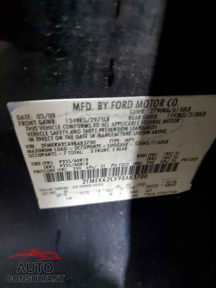 FORD FLEX 2009 - 2FMEK62CX9BA83700