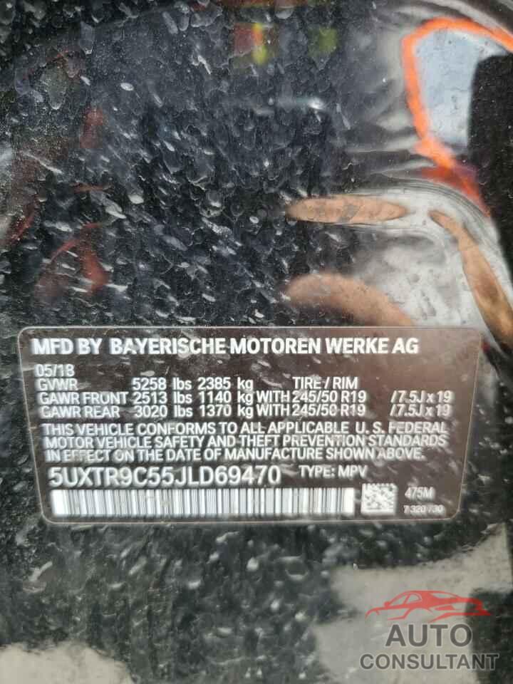 BMW X3 2018 - 5UXTR9C55JLD69470