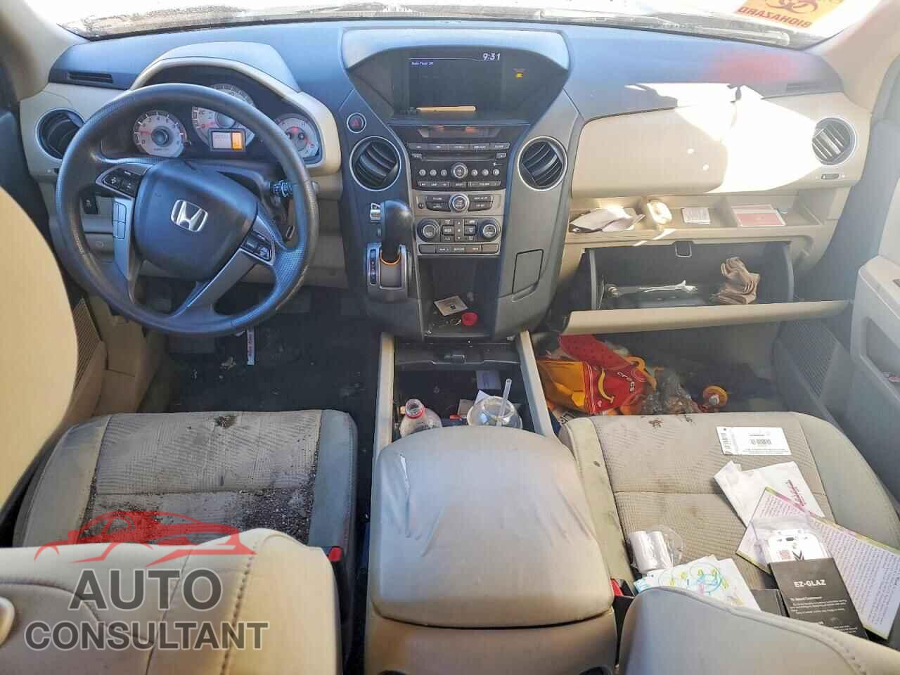 HONDA PILOT 2013 - 5FNYF3H20DB039512