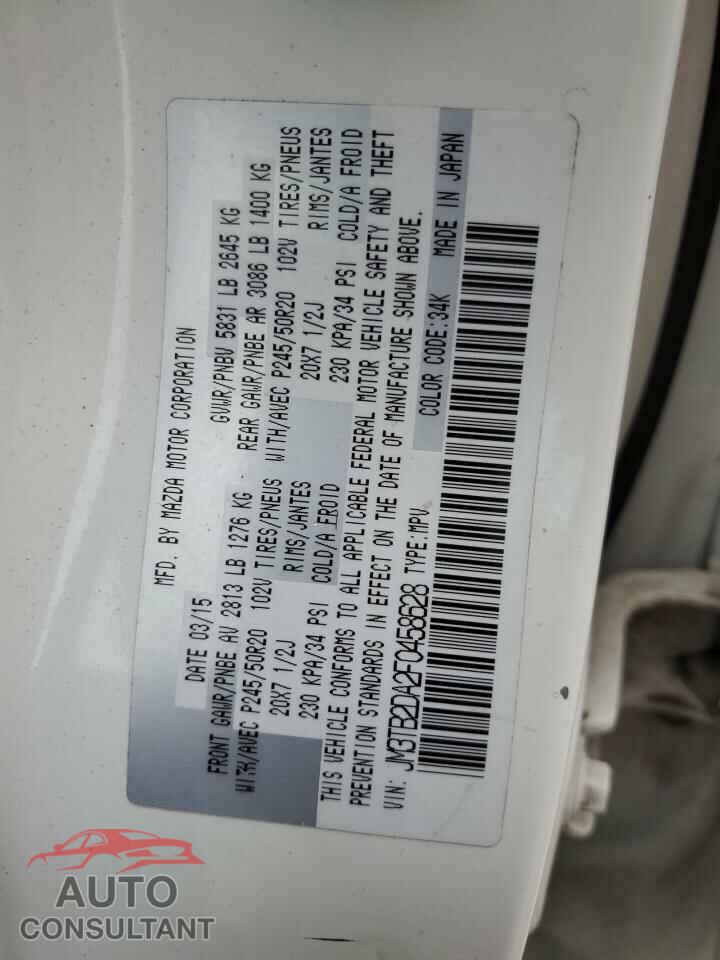 MAZDA CX-9 2015 - JM3TB2DA2F0458628