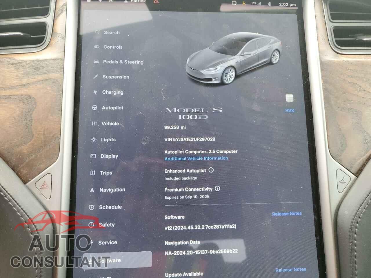 TESLA MODEL S 2018 - 5YJSA1E21JF297028