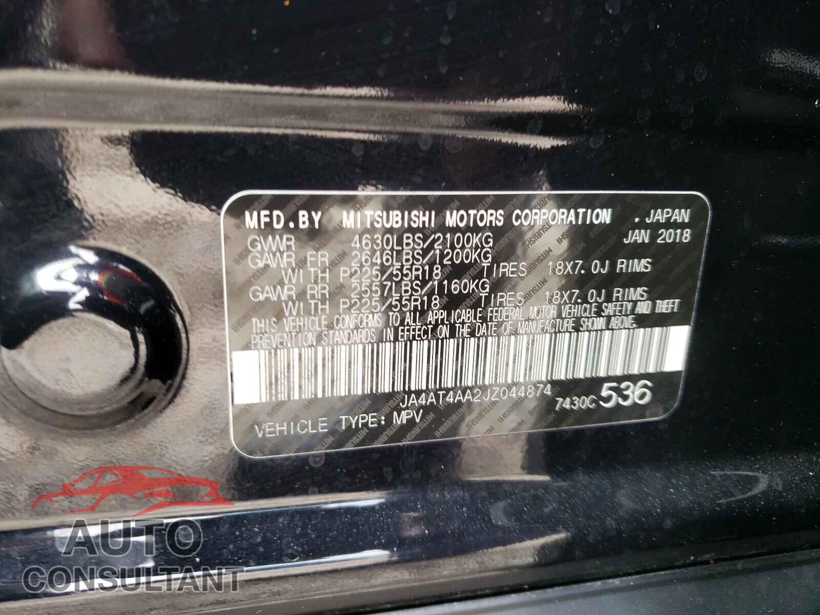 MITSUBISHI ECLIPSE 2018 - JA4AT4AA2JZ044874