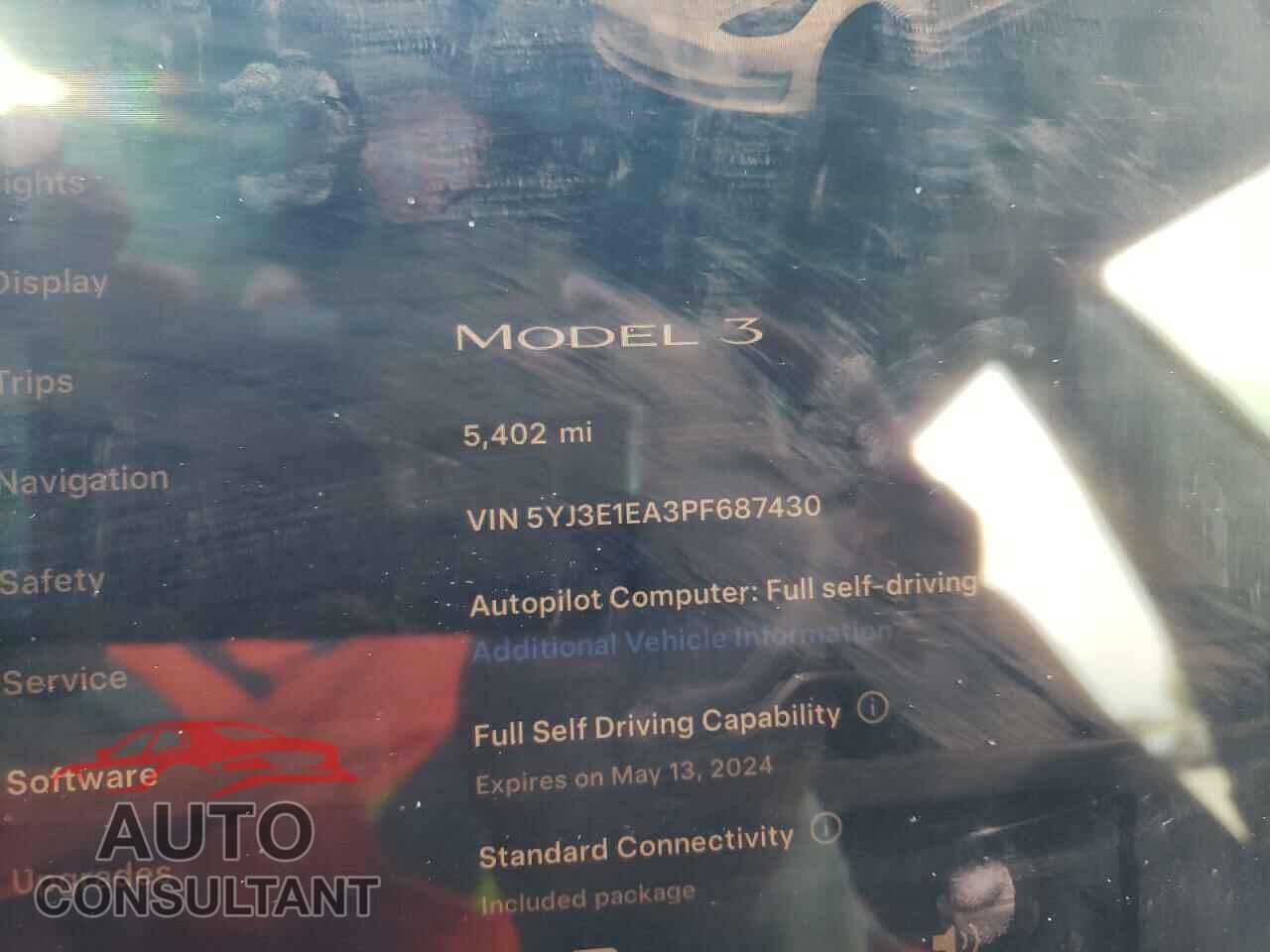 TESLA MODEL 3 2023 - 5YJ3E1EA3PF687430