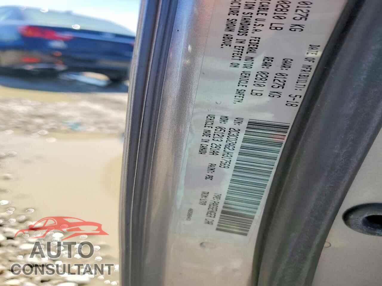 DODGE CHALLENGER 2018 - 2C3CDZAG2JH317569