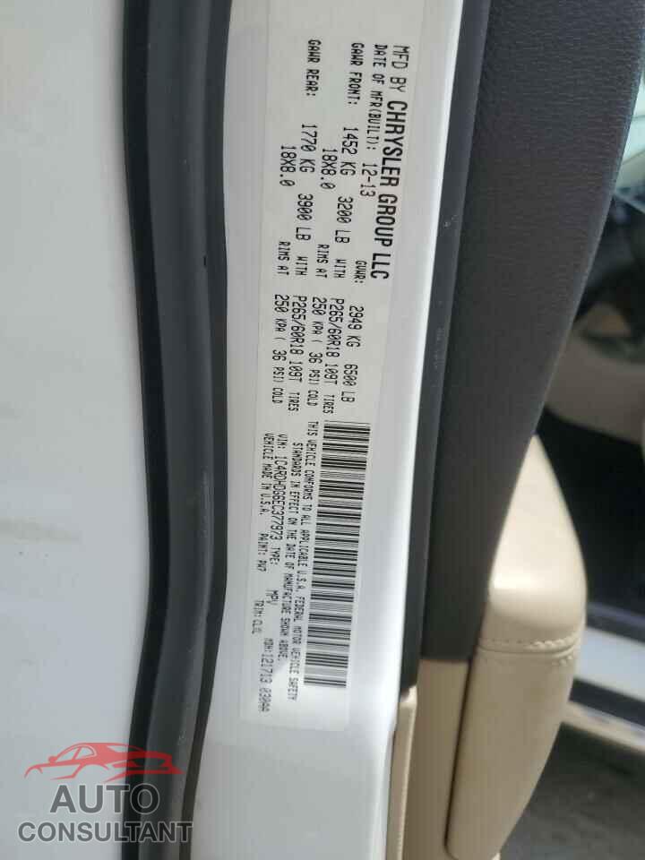 DODGE DURANGO 2014 - 1C4RDHDG6EC377973