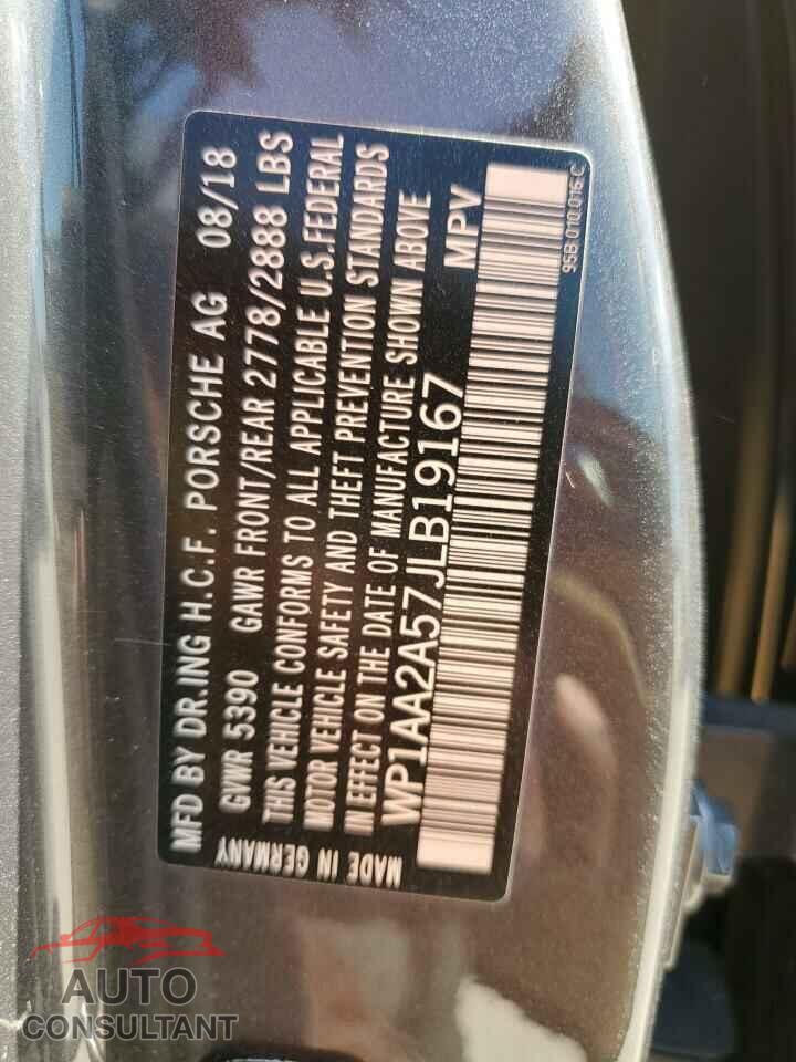 PORSCHE MACAN 2018 - WP1AA2A57JLB19167