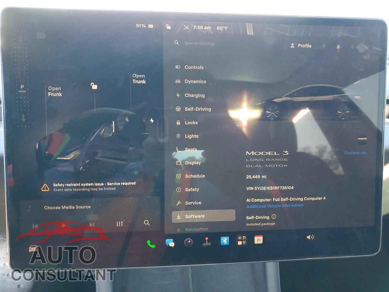 TESLA MODEL 3 2024 - 5YJ3E1EB1RF736104