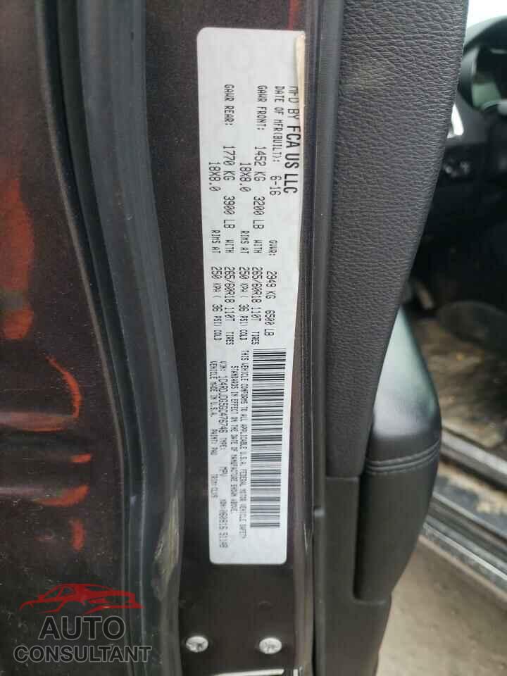 DODGE DURANGO 2016 - 1C4RDJDG5GC476746