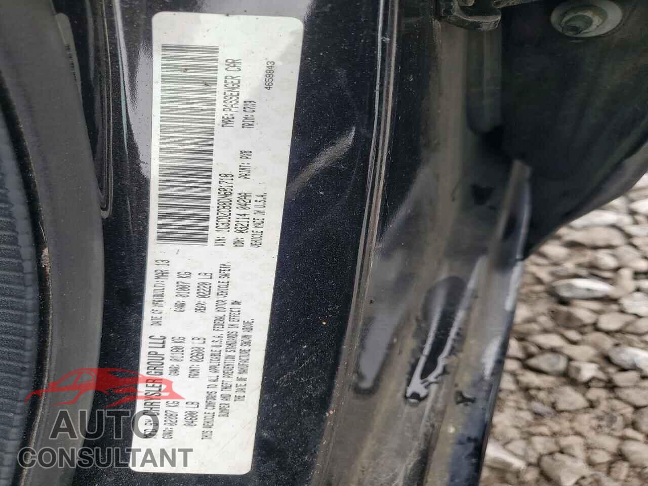 DODGE AVENGER 2013 - 1C3CDZCB8DN681718