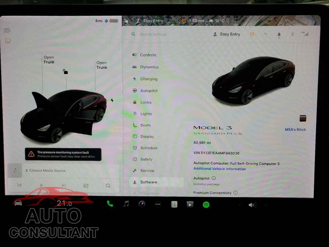 TESLA MODEL 3 2021 - 5YJ3E1EA4MF943036