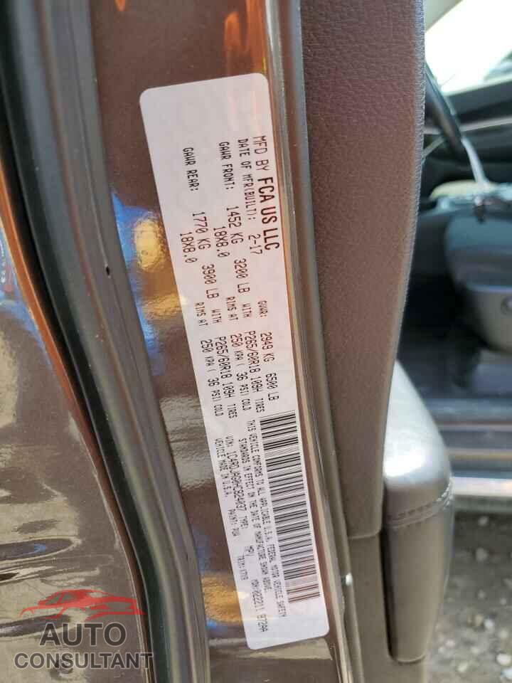 DODGE DURANGO 2017 - 1C4RDJAG0HC824037