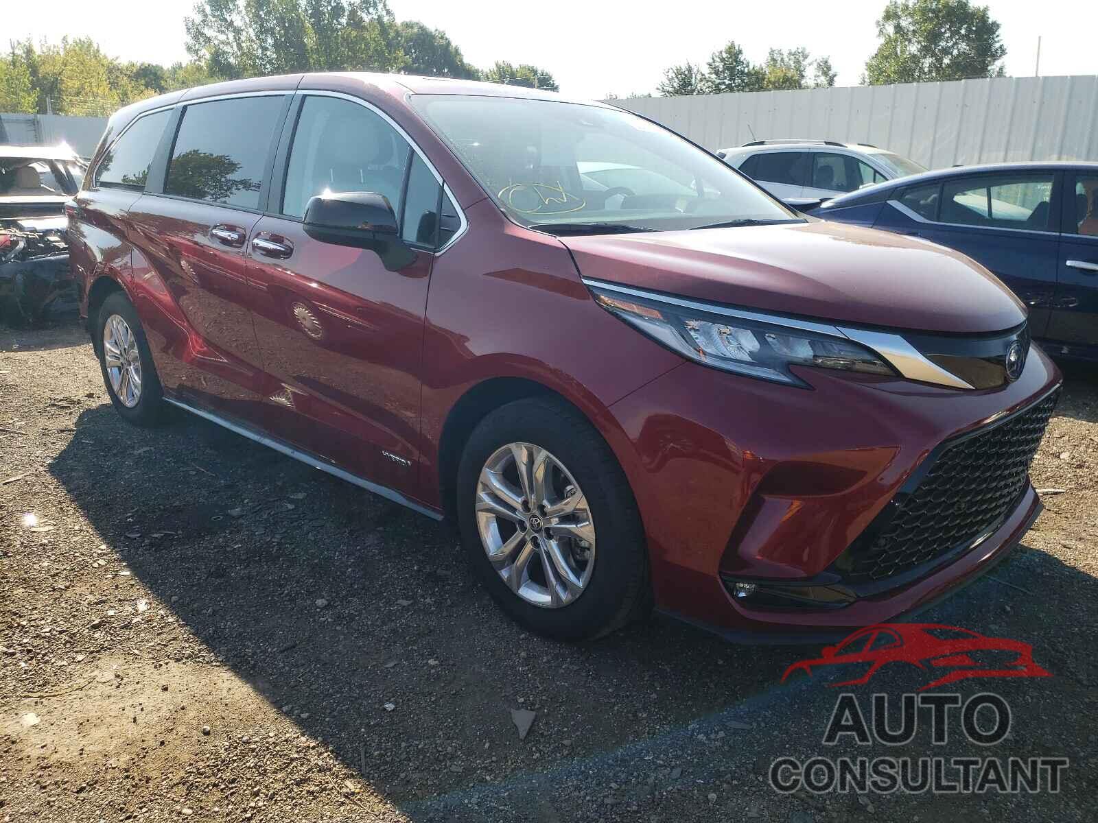 TOYOTA SIENNA 2021 - 5TDXSKFC9MS007862