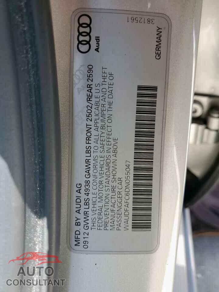 AUDI A6 2013 - WAUDFAFC6DN055047