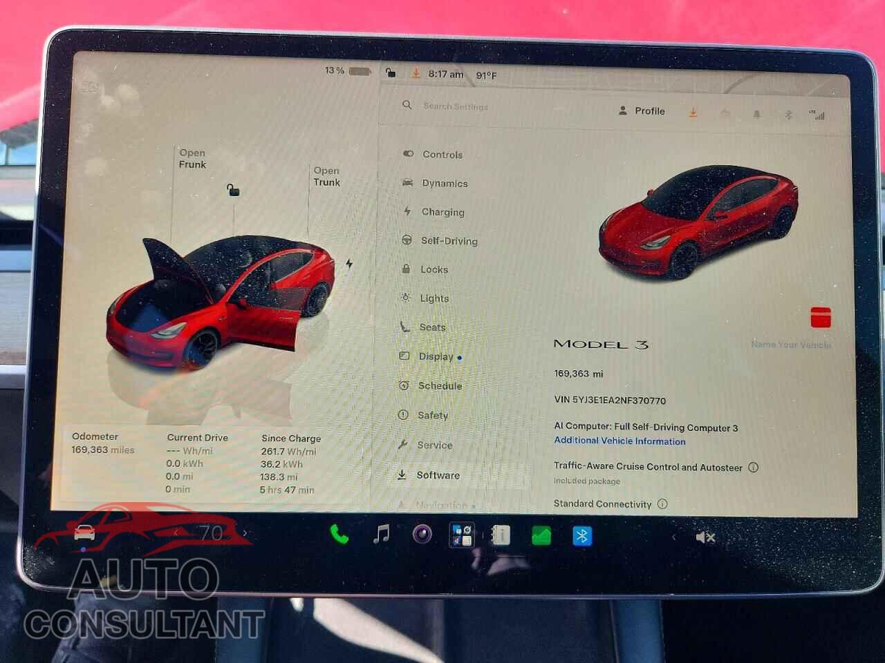 TESLA MODEL 3 2022 - 5YJ3E1EA2NF370770
