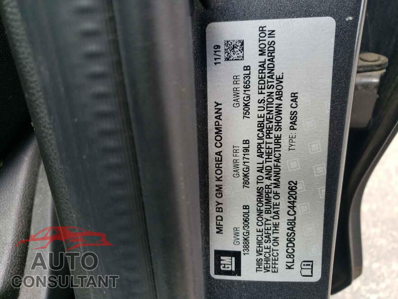 CHEVROLET SPARK 2020 - KL8CD6SA8LC442062