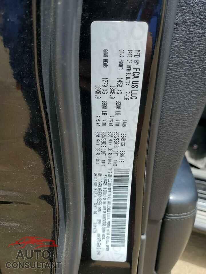 DODGE DURANGO 2016 - 1C4RDJAG8GC442255