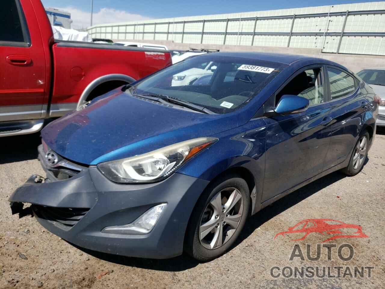 HYUNDAI ELANTRA 2016 - KMHDH4AE8GU491444