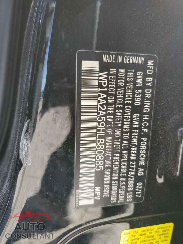 PORSCHE MACAN 2017 - WP1AA2A59HLB80885