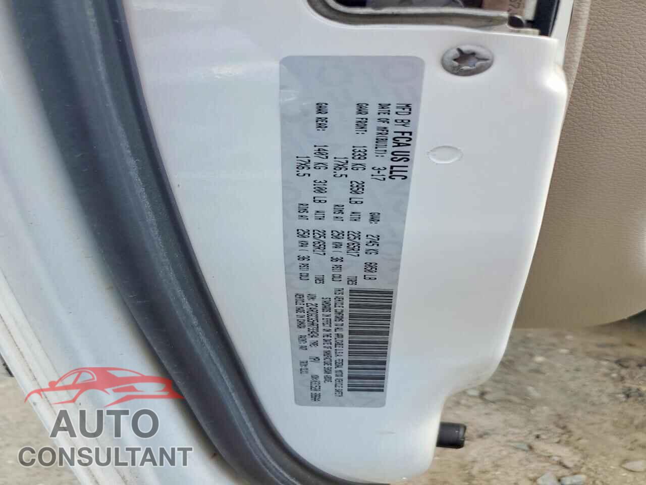 DODGE CARAVAN 2017 - 2C4RDGCG5HR733434