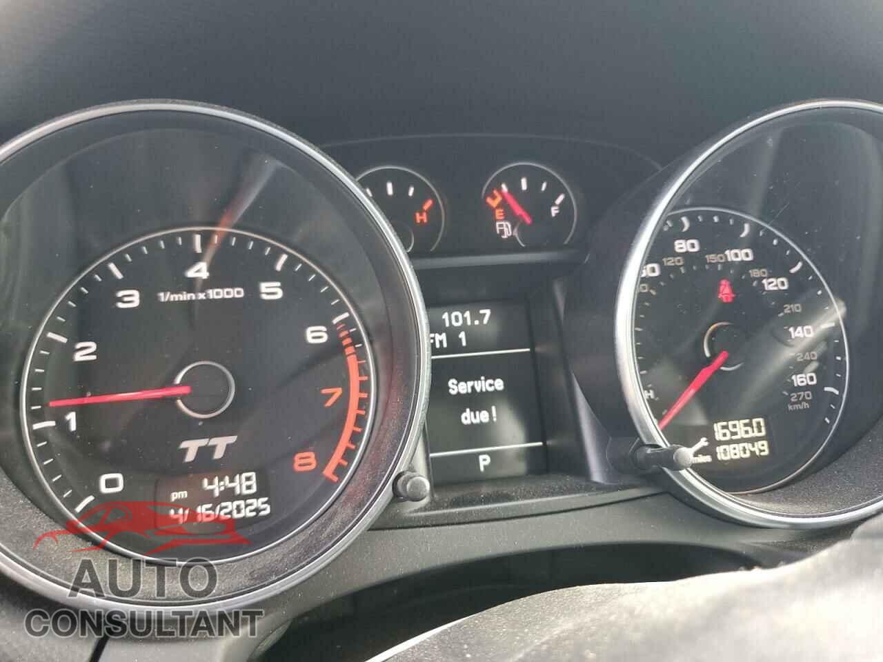 AUDI TT 2011 - TRUBFAFK2B1012112