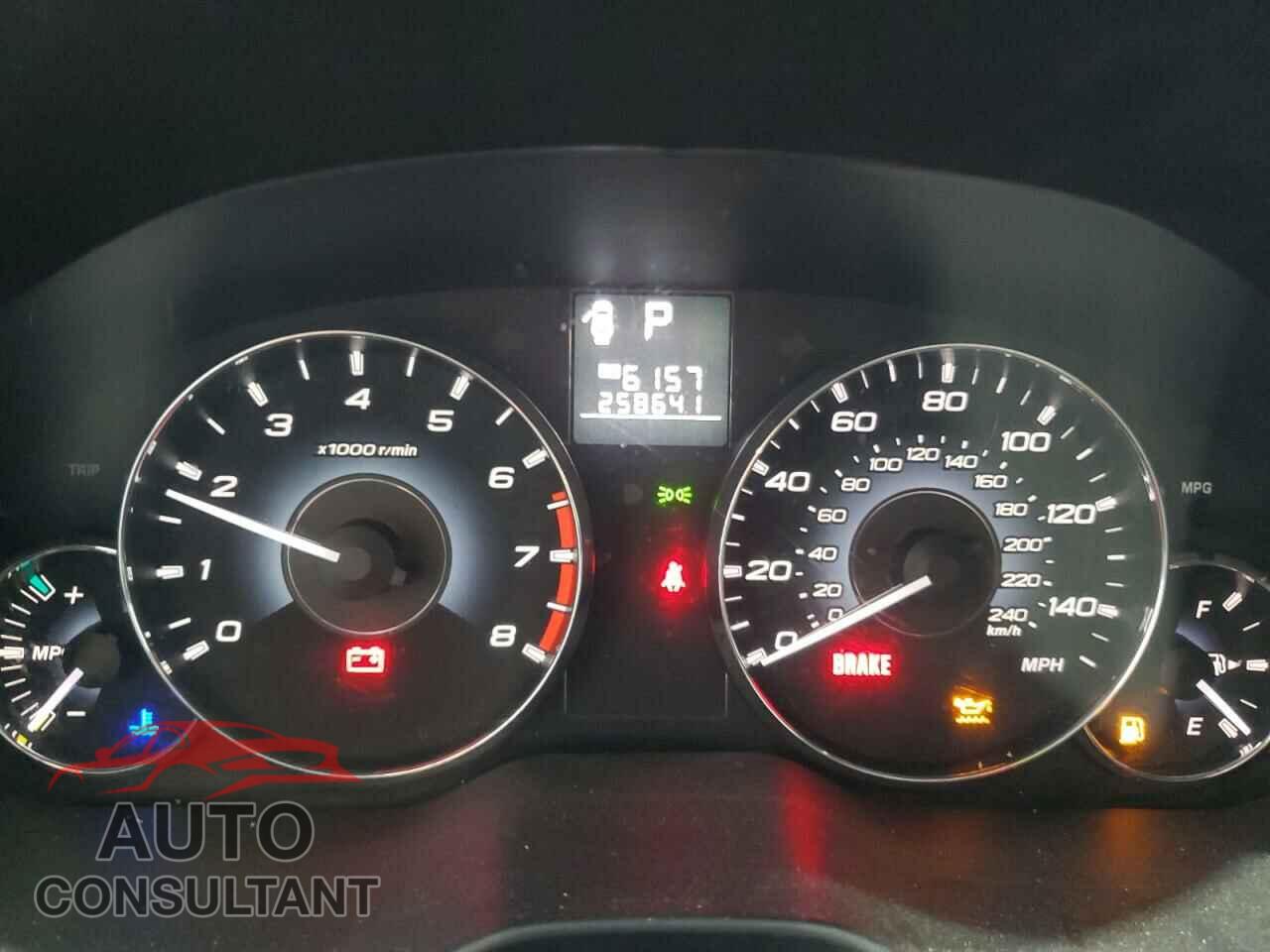 SUBARU OUTBACK 2012 - 4S4BRBAC0C3202130