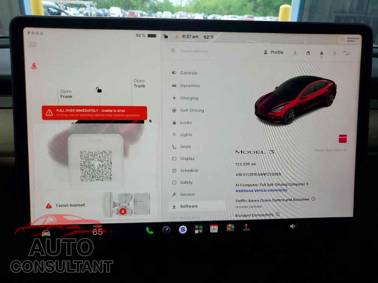 TESLA MODEL 3 2022 - 5YJ3E1EA9NF370569