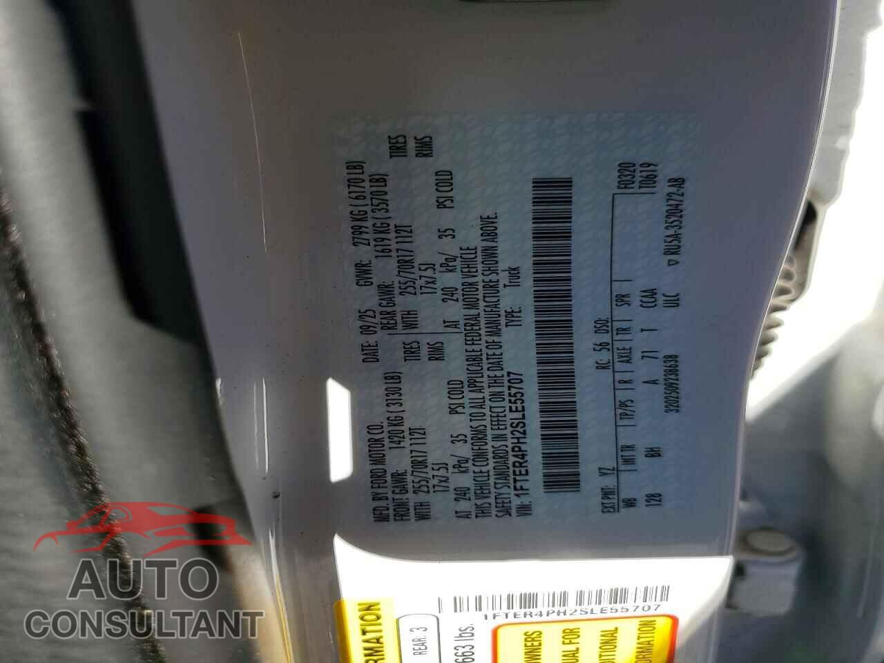 FORD RANGER 2025 - 1FTER4PH2SLE55707