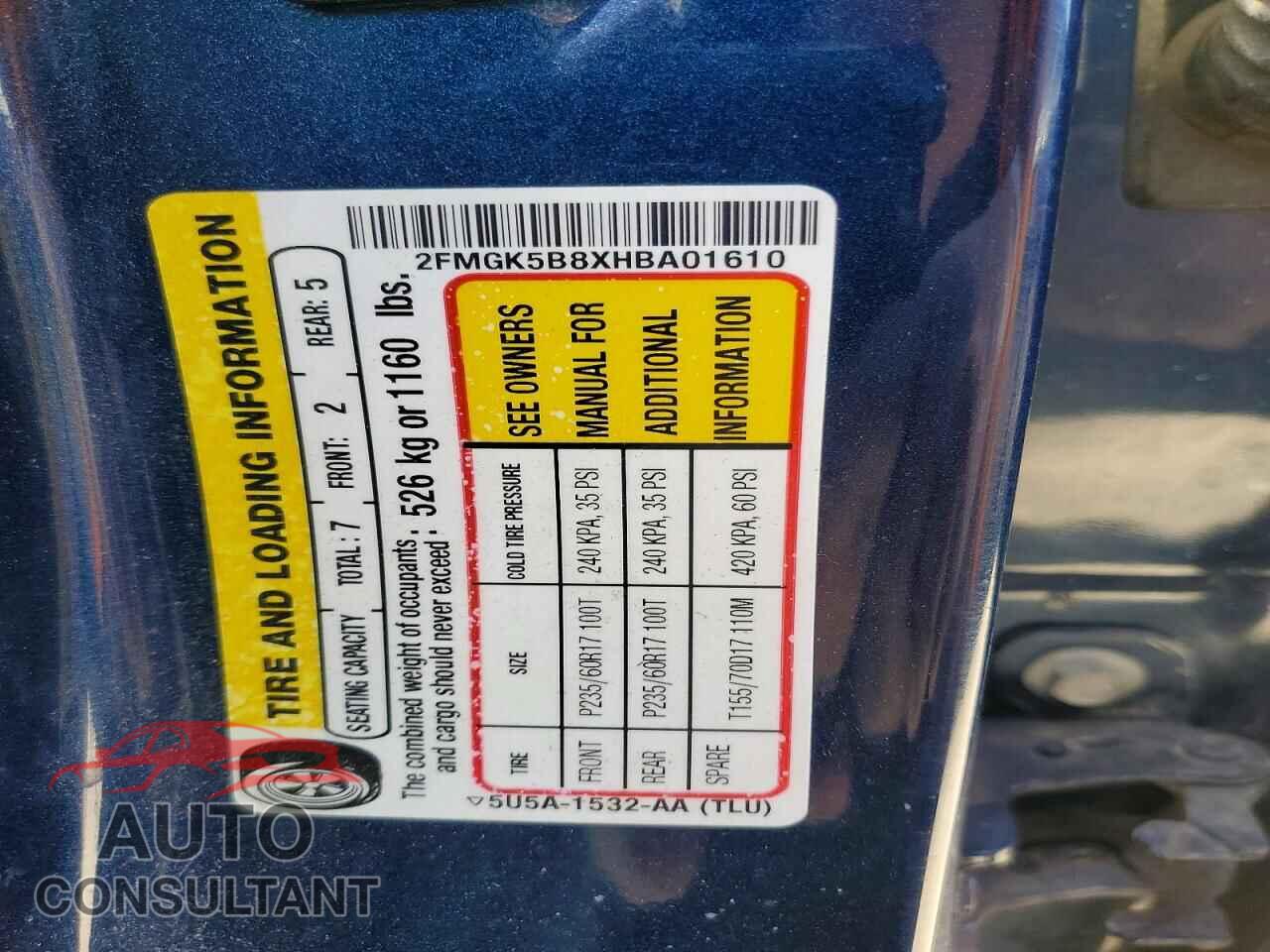 FORD FLEX 2017 - 2FMGK5B8XHBA01610