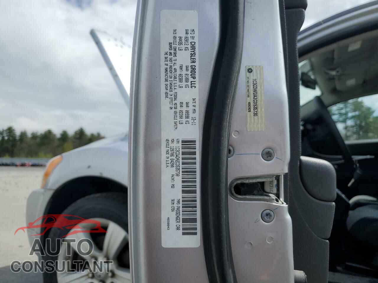 DODGE CALIBER 2012 - 1C3CDWDA2CD535730