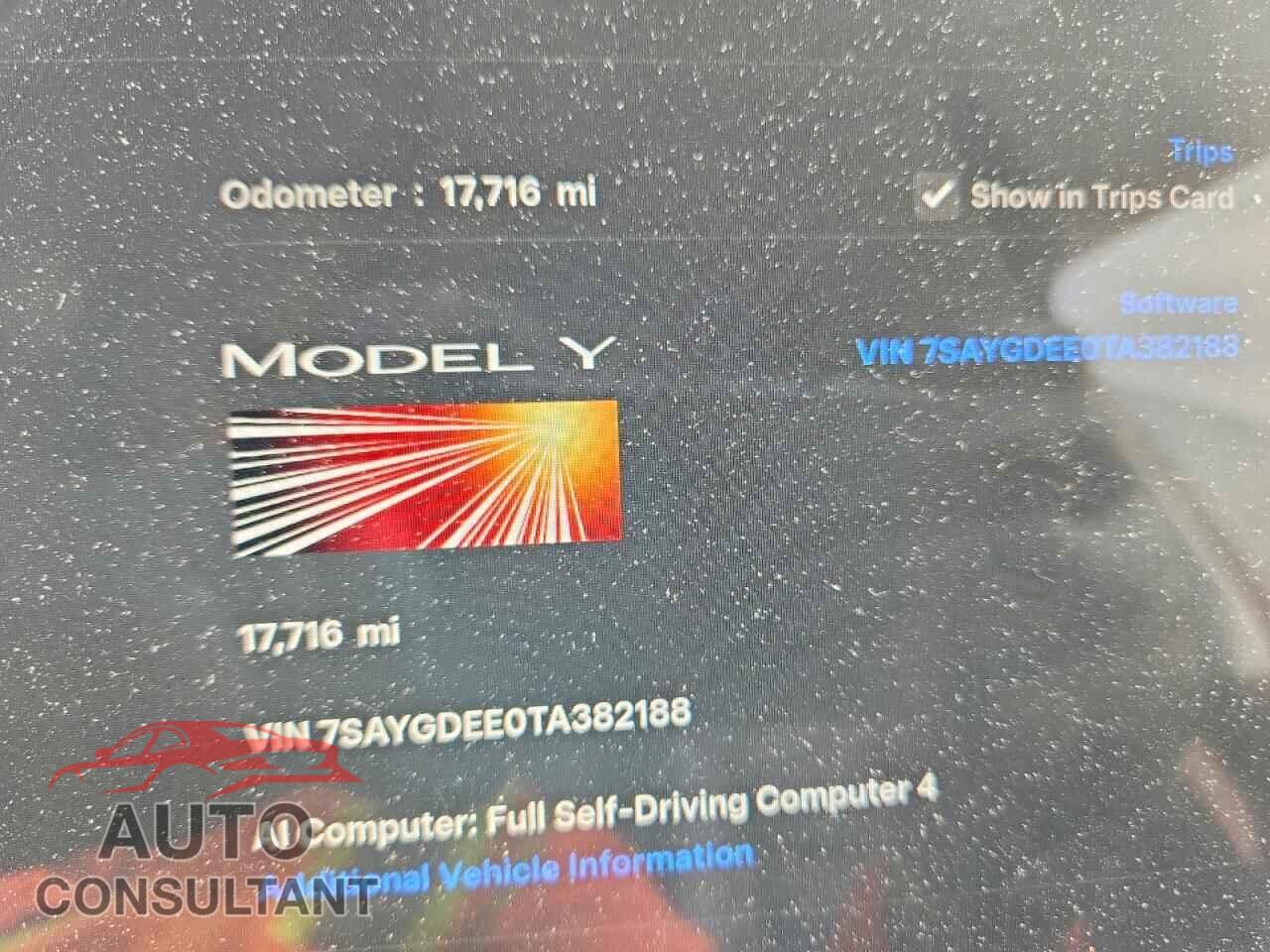 TESLA MODEL Y 2026 - 7SAYGDEE0TA382188