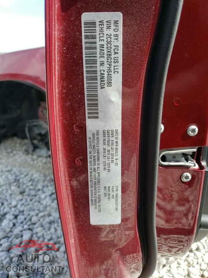 DODGE CHARGER 2023 - 2C3CDXBG2PH640080