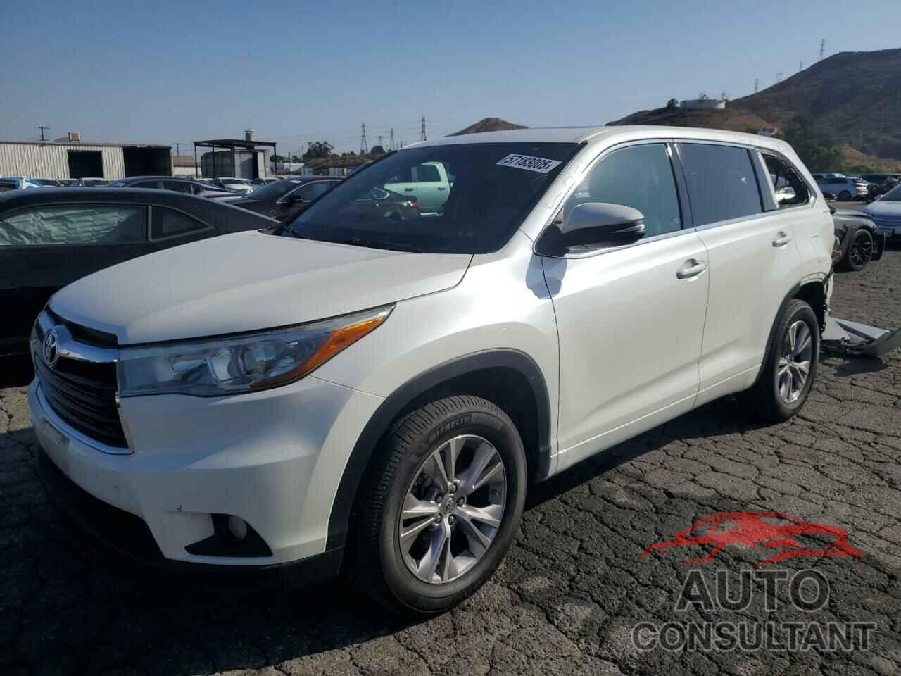 TOYOTA HIGHLANDER 2015 - 5TDKKRFH0FS070365