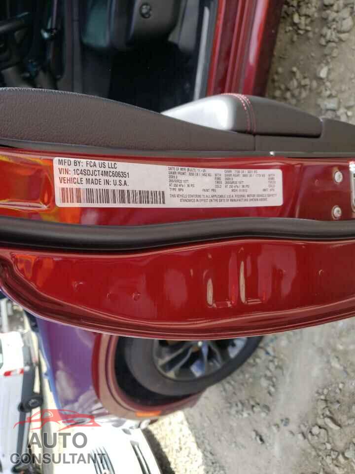 DODGE DURANGO 2021 - 1C4SDJCT4MC606351