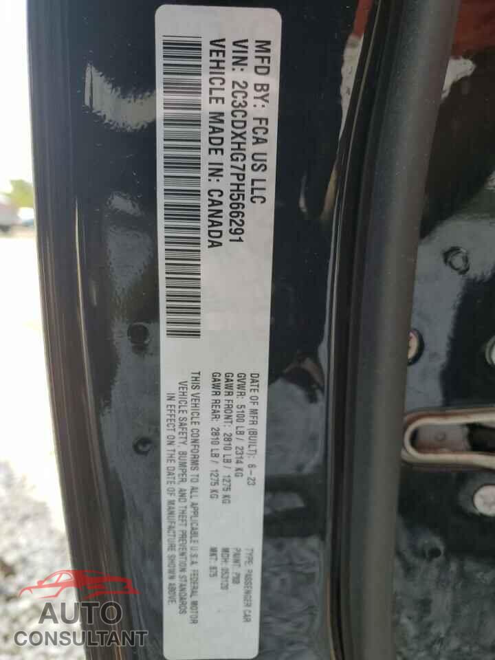 DODGE CHARGER 2023 - 2C3CDXHG7PH566291