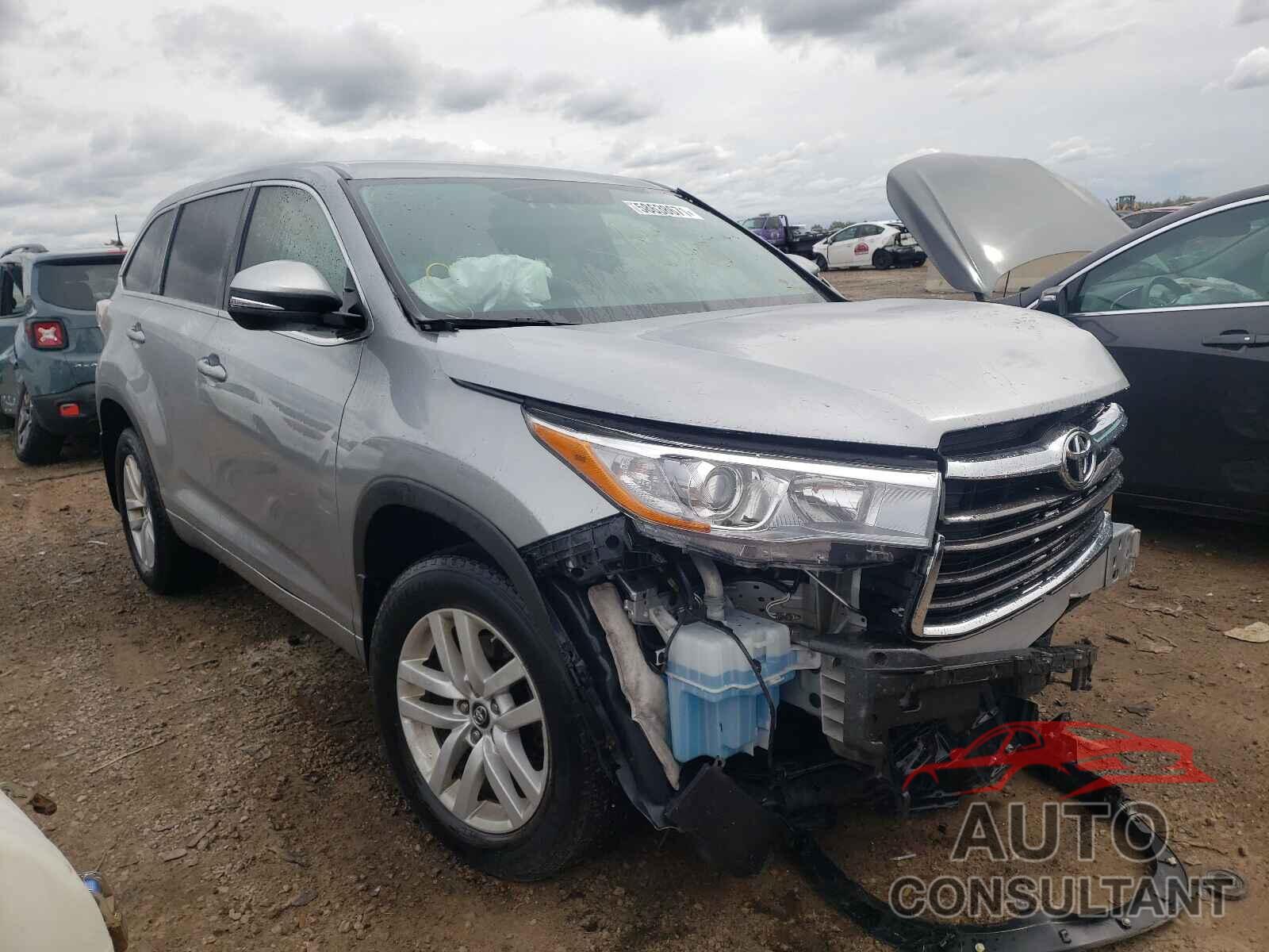 TOYOTA HIGHLANDER 2016 - 5TDBKRFH6GS311511