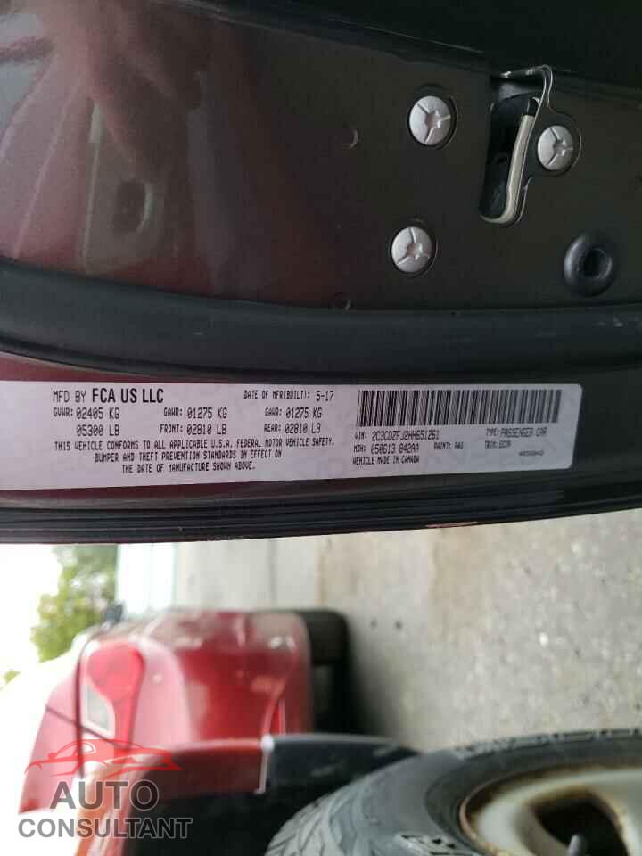 DODGE CHALLENGER 2017 - 2C3CDZFJ2HH651261