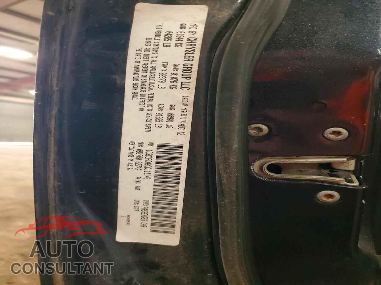 DODGE DART 2013 - 1C3CDFCA0DD111143