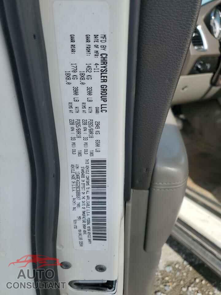 DODGE DURANGO 2011 - 1D4RE4GG2BC688607