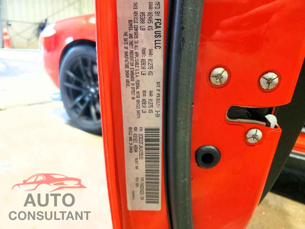 DODGE CHALLENGER 2020 - 2C3CDZFJ0LH159191